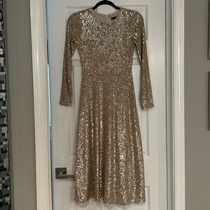 NWT gold sequins dress